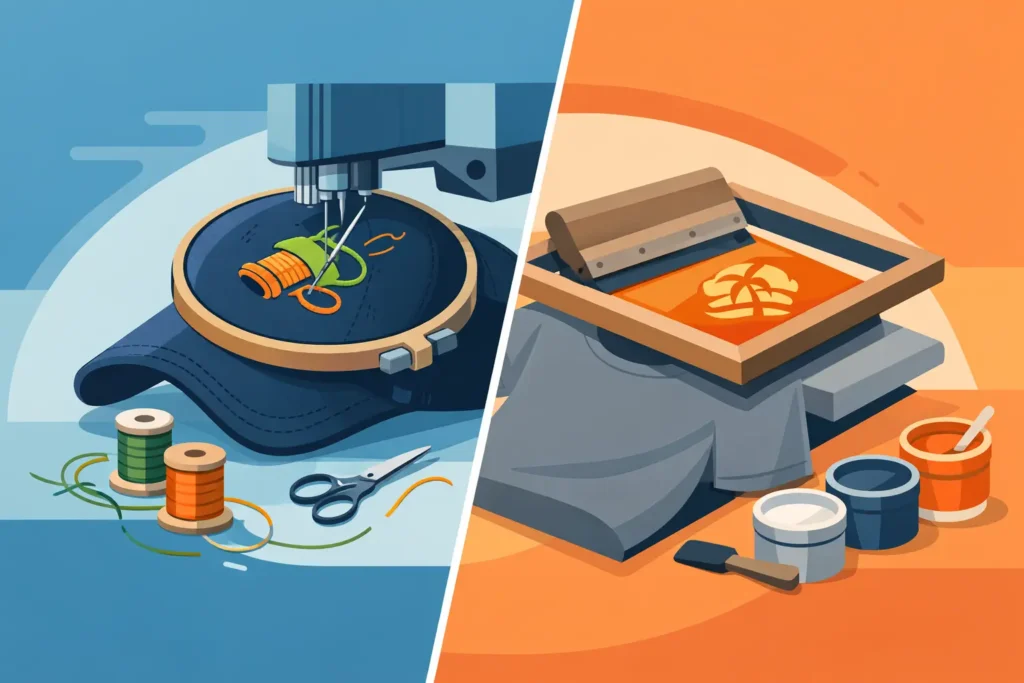 Embroidery vs Screen Printing: Which Fits?