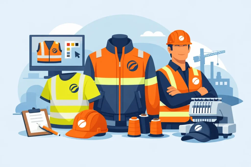 Custom Hi-Vis Workwear With Logo That Works