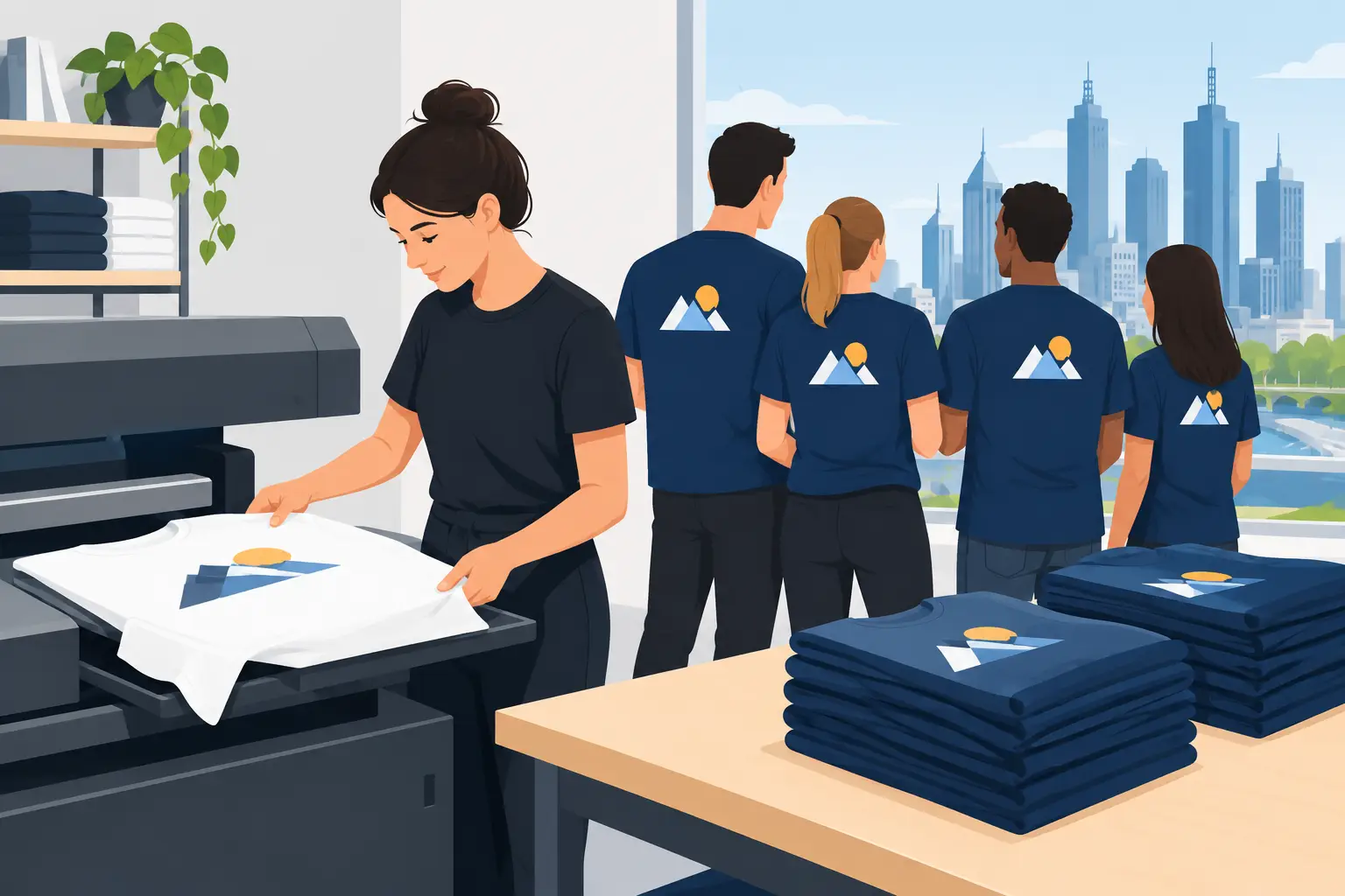 Contract Garment Printing Melbourne for Bulk Teams