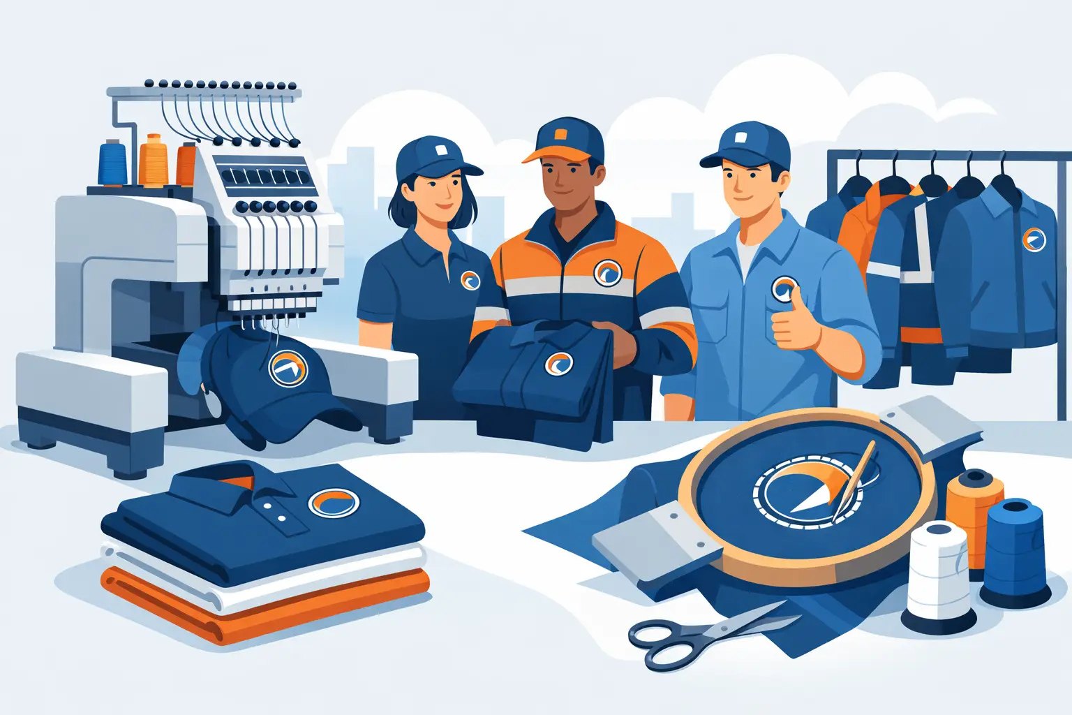 Logo Embroidery Bayswater for Workwear Teams