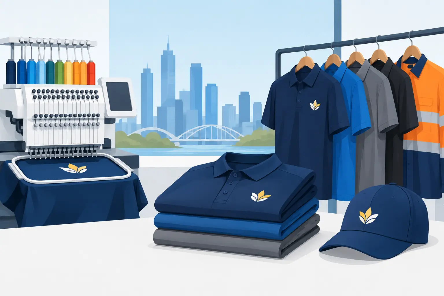 Wholesale Embroidery Melbourne for Bulk Uniforms
